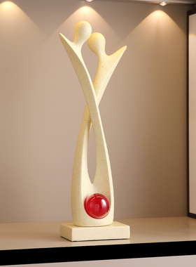 树脂抽象人物极简艺术摆件