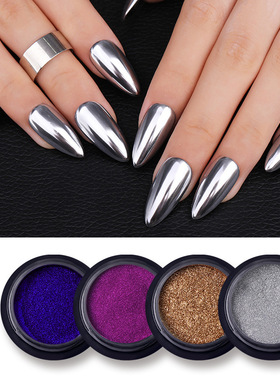 Chrome Nail Powder Mirror holographic aurora nail art美甲粉