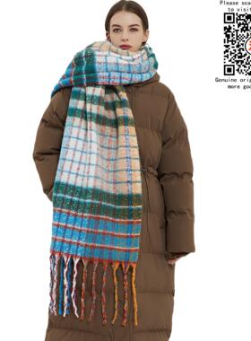 Blanket Scarf Stylish Soft Chunky Checked Giant Scarve Shawl