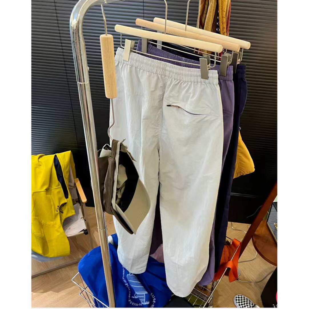 WMXZ2024秋季新款女士设计感美式抽绳可收脚口可散腿休闲工装裤 - 图3