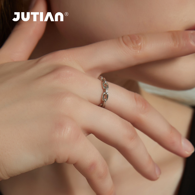 JUTIAN sterling silver ring is the choice for sweet and cool girls