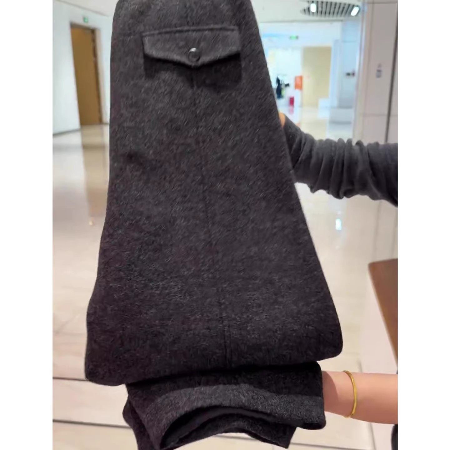 清仓捡漏加绒加厚弯刀阔腿裤女冬季梨形身材高腰宽松显瘦休闲裤子,淘宝优惠券,粉丝福利购,淘宝优惠卷