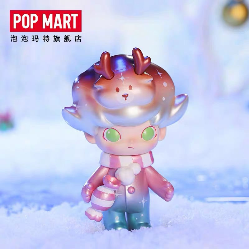 POPMART泡泡玛特DIMOO圣诞节系列盲盒公仔礼物精灵玩雪姜饼人派糖-图2