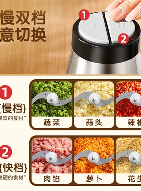 志高绞肉机家用电动小型全自动多