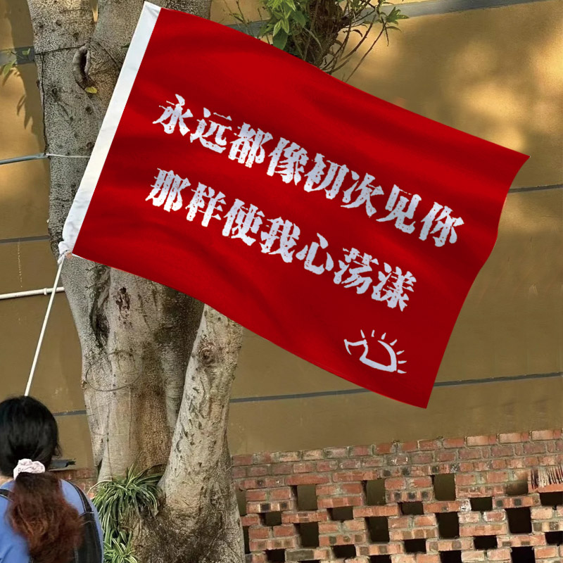 永远都像初次见你那样使我心荡漾旗帜赵雷演唱会巡演周边应援旗子 - 图2