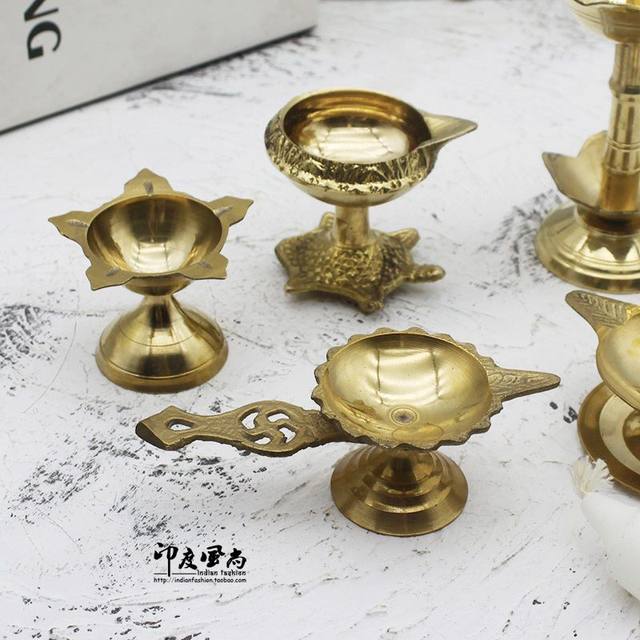 India imported pure copper Buddha lamp oil lamp