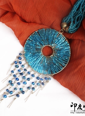 印度进口毛衣项链颈链手工时尚