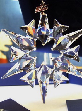 施华洛世奇车挂2007版水晶大雪花