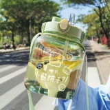 Высококачественная летняя портативная вместительная и большая милая пластиковая трубочка со стаканом, коллекция 2021