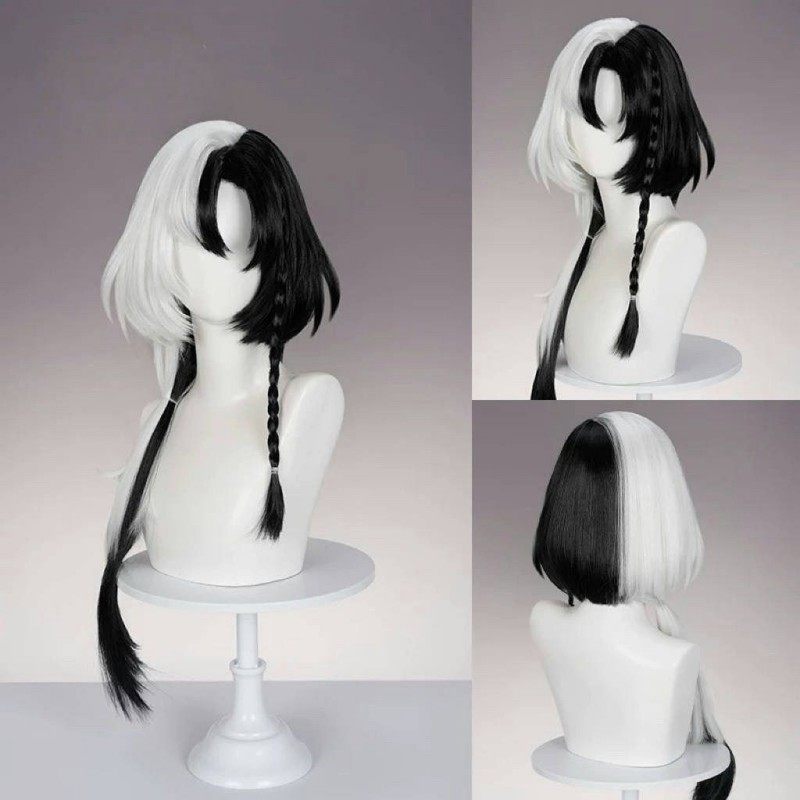 王者荣耀空空儿cos假发黑白混色二次元毛娘动漫展会拍照演出道具,淘宝优惠券,粉丝福利购,淘宝优惠卷