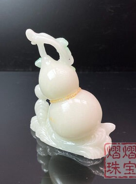 工厂现货夜光石葫芦茶宠福禄双收招财精品葫芦摆件家居客厅工艺品