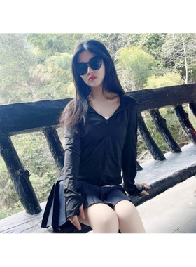 防晒衣女夏季2026新款防紫外线冰丝修身显瘦防晒服瑜伽服外套罩衫