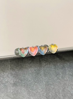 爱心耳骨钉耳钉穿刺穿刺