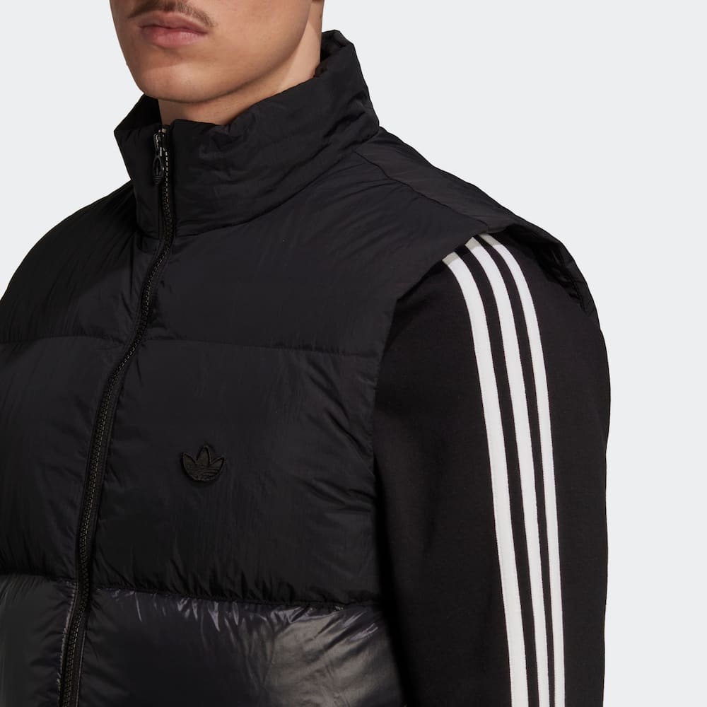 adidas三叶草专柜正品DOWN REGEN个性蓬松男子运动羽绒马甲HL9185-图2