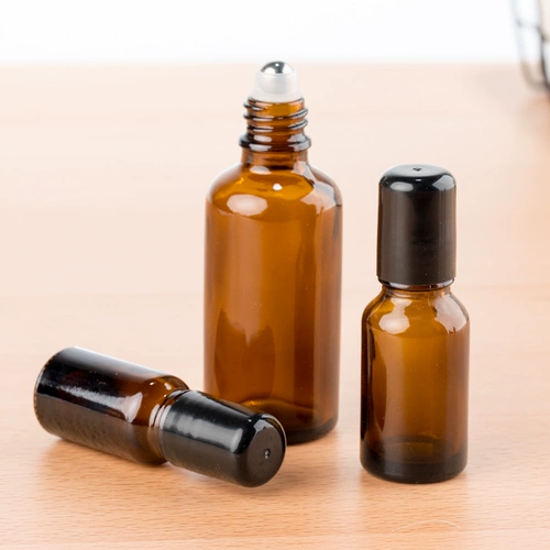 Бутылка, массажер, бутылочка для эфирных масел, духи, матовая стеклянная шариковая тара