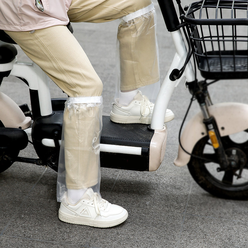 裤管防水套电瓶车骑行防溅水裤脚保护套塑料透明一次性裤腿脚套,淘宝优惠券,粉丝福利购,淘宝优惠卷