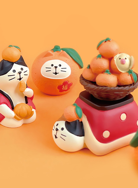 ZAKKA杂货日式猫橘子ins摆件礼物