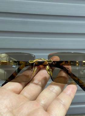 天然纯水晶石眼镜东海冰糖色老石头太阳镜清凉养眼开车抗疲劳高清