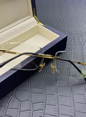 男款水晶眼镜竹叶青中老年