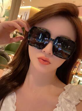 大框太阳眼镜女士防紫外线圆脸显瘦开车2025新款夏防晒墨镜级感