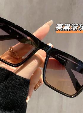 大框方形墨镜男女款2025新款大脸防紫外线户外开车专用太阳眼镜