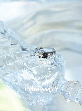 PrincessYY高级冷淡风s925纯银戒指设计小众开口轻奢不掉色配饰潮