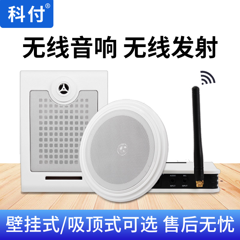 排队叫号机无线音响吸顶壁挂医院银行取号专用外置喇叭音频发射器-图0