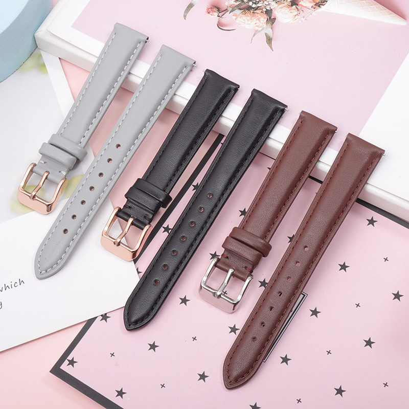 适配卡西欧手表带真皮女表小方红表 爱梦爱配件