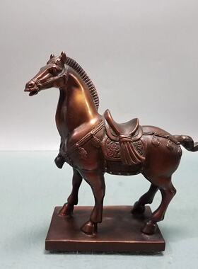 批发铜唐马摆件黄铜唐马生肖摆件办公家居工艺装饰品礼品一件代发