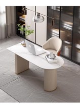 Beauty Salon Medical Mefacial Consultation Room Table And Chairs Light Lavish Rockboard Desk Oval Computer Desk Brief Modern