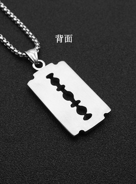 吊坠挂件嘻哈项链韩版朋克刀片