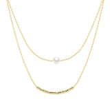 Ожерелье из жемчуга, брендовый универсальный аксессуар, цепочка до ключиц, легкий роскошный стиль, коллекция 2023, серебряная застежка