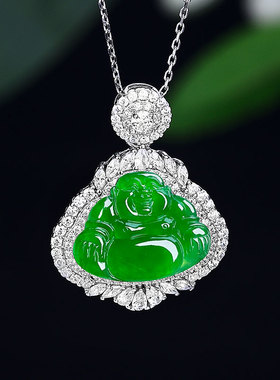 女士S925纯银封底佛公空托豪镶