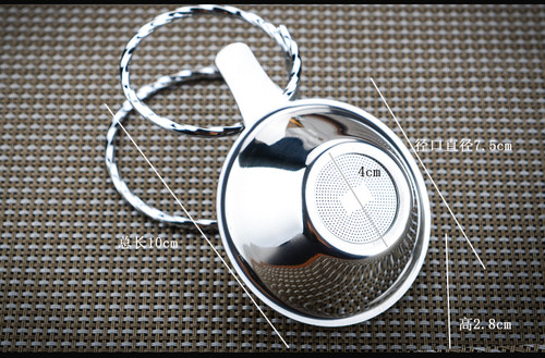 304加厚茶漏不锈钢茶漏茶叶过滤网器茶具配件泡茶隔茶漏架茶滤网 - 图0