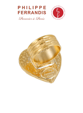 【法国进口】PF菲昂迪斯MY HEART系列红色戒指高级感轻奢女时尚感