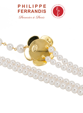 【法国进口】PF菲昂迪斯经典山茶花系列项链女轻奢经典款