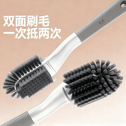 鞋刷洗鞋刷子360度多功能硬毛耐用洗鞋神器长柄新款家用洗衣刷子 - 图1