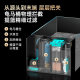 BESSN2026 new turtle tank fish toilet type strong filtration dry and wet separation gold crystal five-line ultra-white glass turtle tank