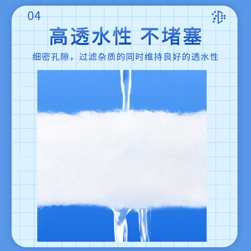 羊绒棉鱼缸专用过滤材料海绵生化水族箱高密度净化手撕白棉过滤棉 - 图3