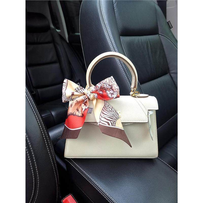 LV&GEDETE 保护手柄丝巾飘带缠绕把手丝带绑包桑蚕丝领巾挂件车挂 - 图3