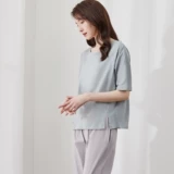 顶瓜瓜 Летняя хлопковая пижама, тонкие штаны, комплект, короткий рукав