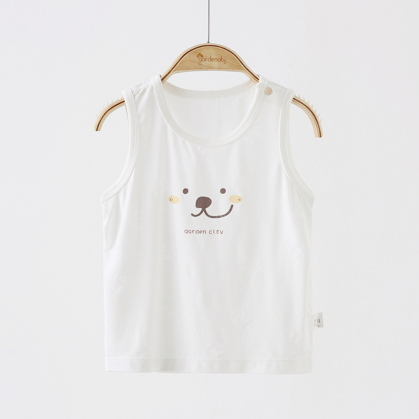 婴儿背心夏季薄款兰精莫代尔熊猫提花男女宝宝护肚无袖上衣小吊带,淘宝优惠券,粉丝福利购,淘宝优惠卷