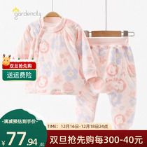 Male and female baby thin cotton clip cotton suit infant spring autumn and winter money warm family clothing baby large PP pants pyjamas