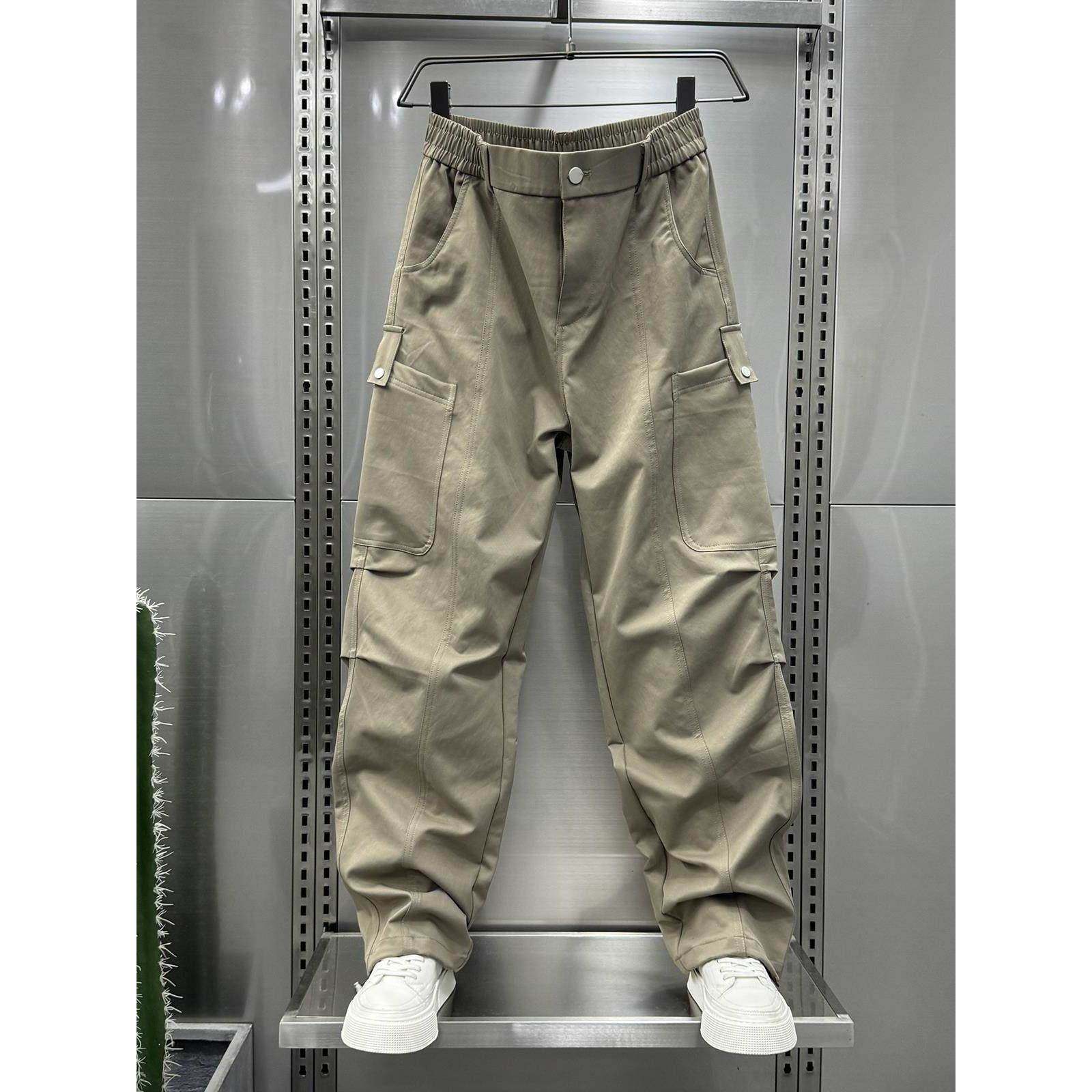 Mostarsea~潮牌工装休闲裤男士宽松直筒哈伦裤多口袋阔腿弯刀裤,淘宝优惠券,粉丝福利购,淘宝优惠卷