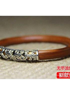 正品锦石阁藤金刚制手镯男女无银饰藤条西藏节情侣鸡血藤饰品