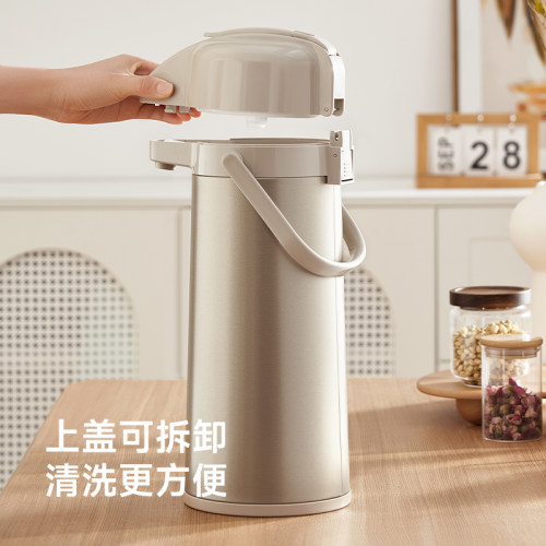 九阳按压式热水瓶保温壶保温瓶暖壶气压式热水瓶大容量家用茶瓶餐 - 图2