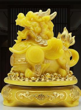 招财进宝貔貅的光摆件家用旺宅聚财客厅前台装饰办公开业礼物