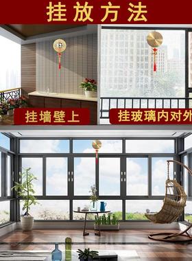 化解白虎抬头压青龙窗户大门店铺煞白虎高有顶心电磁纯铜八卦凸镜