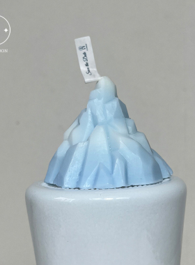 玫瑰味冰川香薰蜡烛高级感