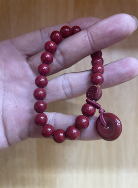 释源祖庭 白马文创 朱砂手串平安女手链